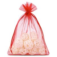 Organza bags 26 x 35 cm - red Fruit bags