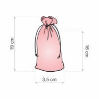 Organza bags 3,5 x 19 cm - black Organza bags