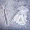 Organza bags 3,5 x 19 cm - white Shopping and kitchen storage solutions