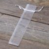 Organza bags 3,5 x 19 cm - white Baptism