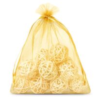 Organza bags 40 x 55 cm - gold Large bags 40x55 cm