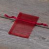 Organza bags 5 x 7 cm - burgundy Christmas bag