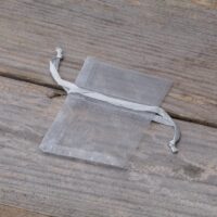 Organza bags 5 x 7 cm - silver Occasional bags