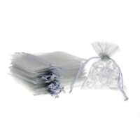 Organza bags 5 x 7 cm - silver Organza bags