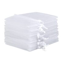 Organza bag 55 x 75 cm - white Fruit bags