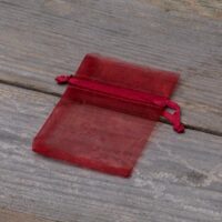 Organza bags 6 x 8 cm - burgundy Valentine's Day