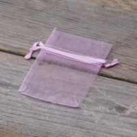 Organza bags 6 x 8 cm - light purple Lavender pouches