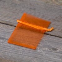 Organza bags 6 x 8 cm - orange Lavender and scented dried filling