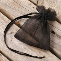 Organza bags 7 x 9 cm (SDB) - black Black bags