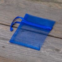 Organza bags 7 x 9 cm (SDB) - blue Lavender and scented dried filling