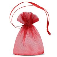 Organza bags 7 x 9 cm (SDB) - burgundy Burgundy bags