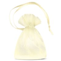 Organza bags 7 x 9 cm (SDB) - ecru Ecru bags