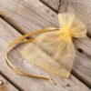 Organza bags 7 x 9 cm (SDB) - gold Small bags 7x9 cm