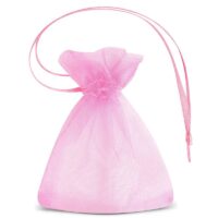 Organza bags 7 x 9 cm (SDB) - pink Pink bags