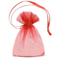 Organza bags 7 x 9 cm (SDB) - red Small bags 7x9 cm