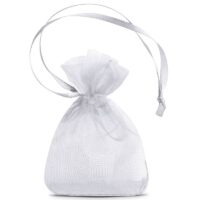 Organza bags 7 x 9 cm (SDB) - silver Small bags 7x9 cm