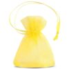 Organza bags 7 x 9 cm (SDB) - yellow Yellow bags