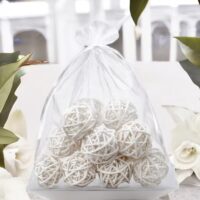 Organza bag 75 x 100 cm - white Fruit bags