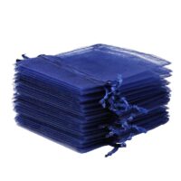 Organza bags 8 x 10 cm - dark blue Lavender and scented dried filling