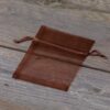 Organza bags 8 x 10 cm - dark brown Organza bags