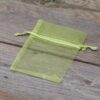 Organza bags 8 x 10 cm - green Easter