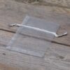Organza bags 8 x 10 cm - silver Christmas bag