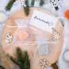 Organza bags 8 x 10 cm - white Table decoration