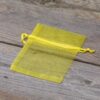 Organza bags 8 x 10 cm - yellow Valentine's Day