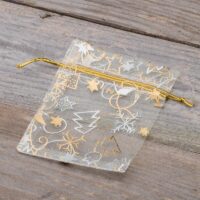 Organza bags 8 x 10 cm - Christmas / 8 Application