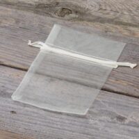 Organza bags 9 x 12 cm - ecru Table decoration