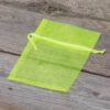 Organza bags 9 x 12 cm - neon green Easter