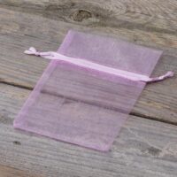 Organza bags 9 x 12 cm - light purple Lavender pouches