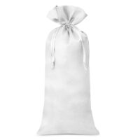 Satin bag 16 x 37 cm - white Medium bags 16x37 cm