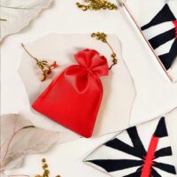 Satin bags 10 x 13 cm - red Small bags 10x13 cm