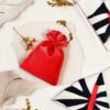 Satin bags 12 x 15 cm - red Satin bags
