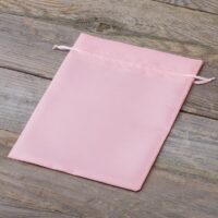 Satin bags 15 x 20 cm - light pink Satin bags