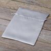 Satin bags 18 x 24 cm - silver Valentine's Day