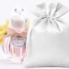 Satin bags 22 x 30 cm - white Clothing and underwear
