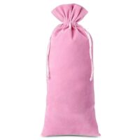 Velvet pouch 16 x 37 cm - light pink Medium bags 16x37 cm