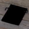 Velvet pouches 10 x 13 cm - black Halloween