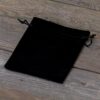 Velvet pouches 12 x 15 cm - black Velvet pouch