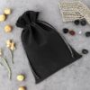 Velvet pouches 15 x 20 cm - black Halloween