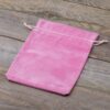 Velvet pouches 15 x 20 cm - light pink For children