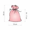 Velvet pouches 15 x 20 cm - light pink Valentine's Day